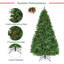Artificial Christmas Tree Green With Led Lights-1050805338