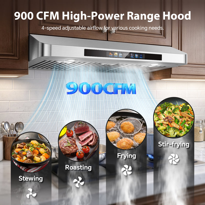 30In Under Cabinet Range Hood 900Cfm, 36"