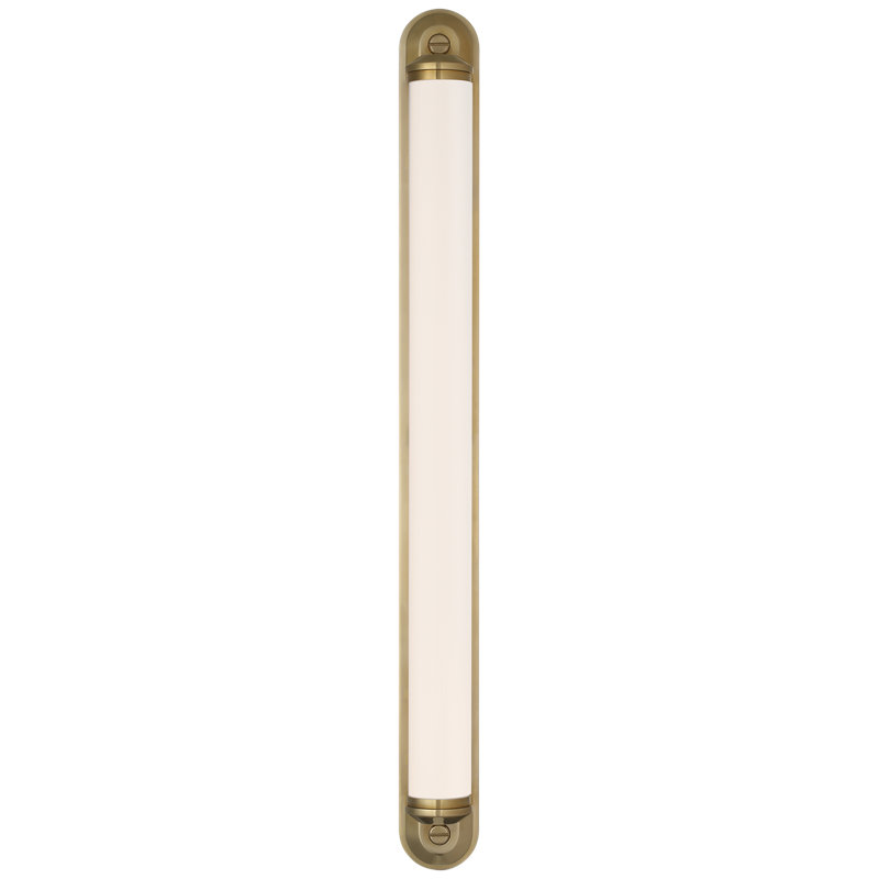 Ralph Lauren Belgrave 32" Linear Bath Light, 32" H x 3" W x 3.75" D, Natural Brass, 2100 W