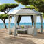 Auvents portables et pavillons de jardin (doit inclure le cadre), patio moderne en acier