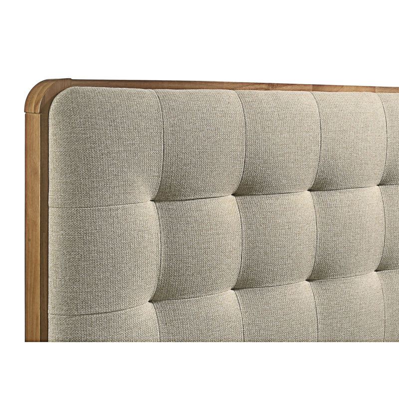 Lit plateforme tapissier, Double