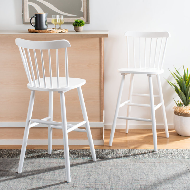 Tabouret Cerian, Tabouret de bar (siège d'une hauteur de 30 po), Blanc