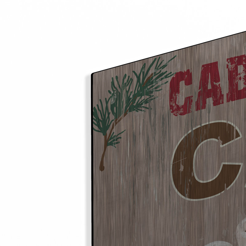  «Cabin Fever Cafe» par Fiona Stokes-Gilbert, art mural en métal, 36 po x 36 po, H 36 po x l 36 po