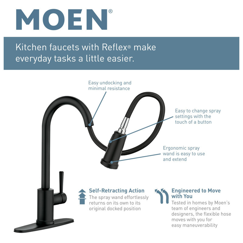 Robinet de bar Belfield, Noir mat