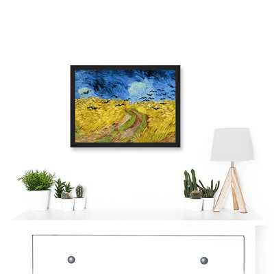 Wheatfield With Crows by Vincent Van Gogh - Single Picture Frame Painting