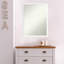 Miroir d'appoint mural en bois blanc-1152282679