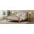 Traditional Style Solid Wood Bed Frame With Upholstered Tufted Headboard,No Box Spring Needed,Queen Size-1196815276-1196815275