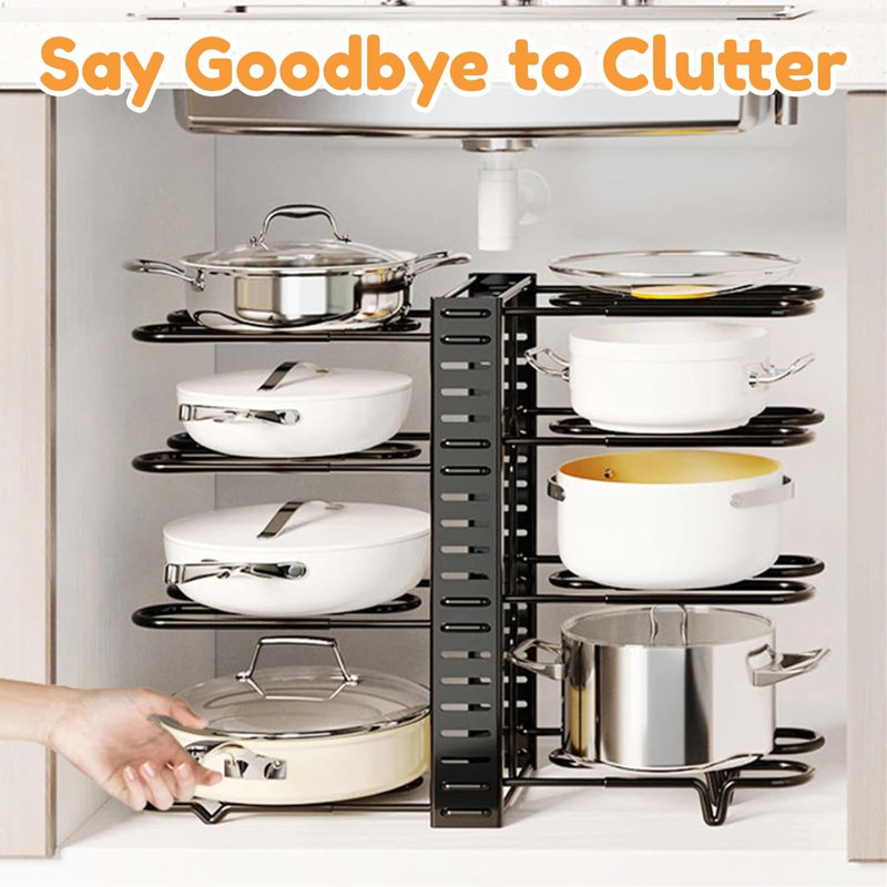 Pots and Pans Organizer Rack