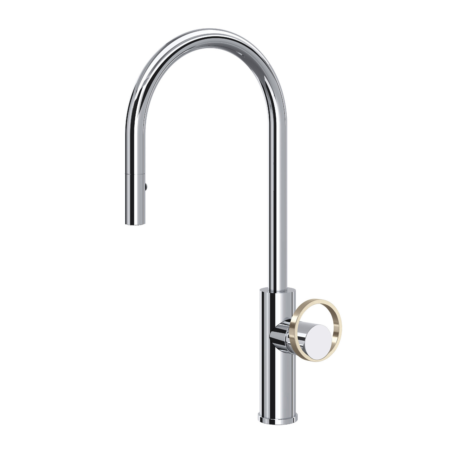 AllModern Linwood Pull Down Kitchen Faucet, Polished Chrome