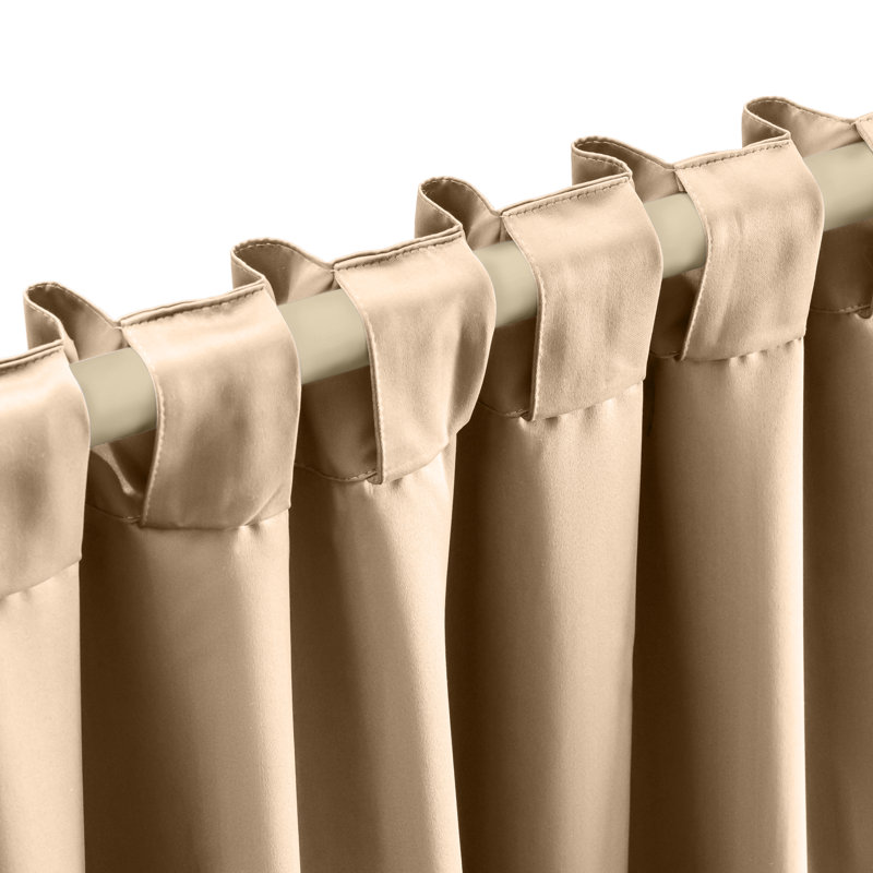 Beretta Blackout Curtain Single Panel, Sand