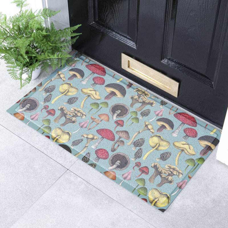 Flavin Non-Slip Floral Doormat
