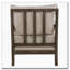 Chaise d'appoint en faux lin avec détails sphériques uniques