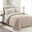 Ensemble de courtepointe standard moderne et contemporaine en coton à motif de losange Ava Diamond-390293946-309619557