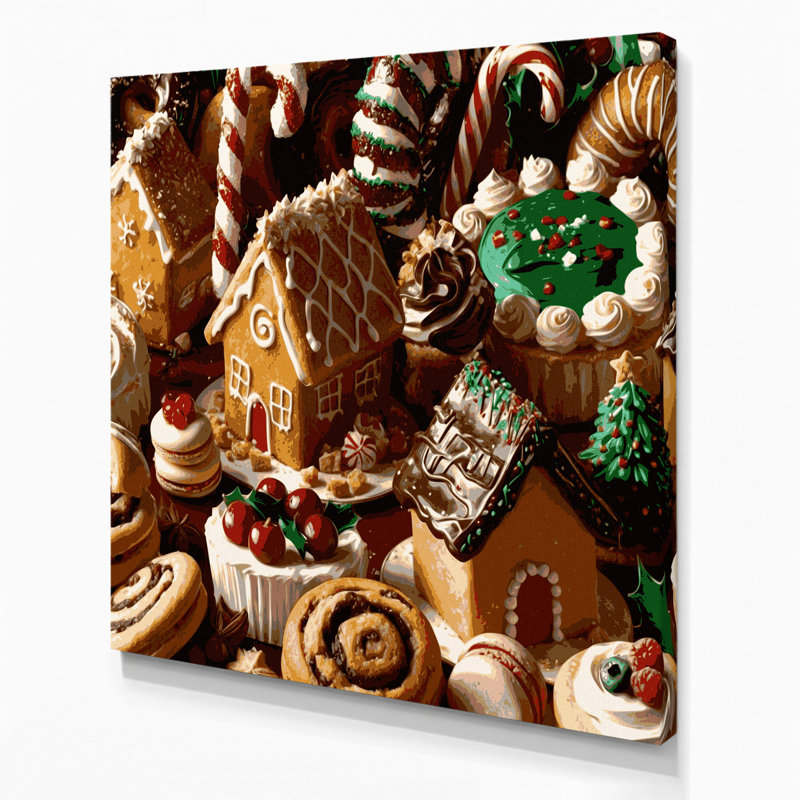 Art mural sur toile, Desserts, H 16 po x l 16 po