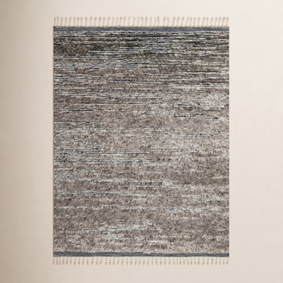 Benjamin Handmade Wool Gray Rug
