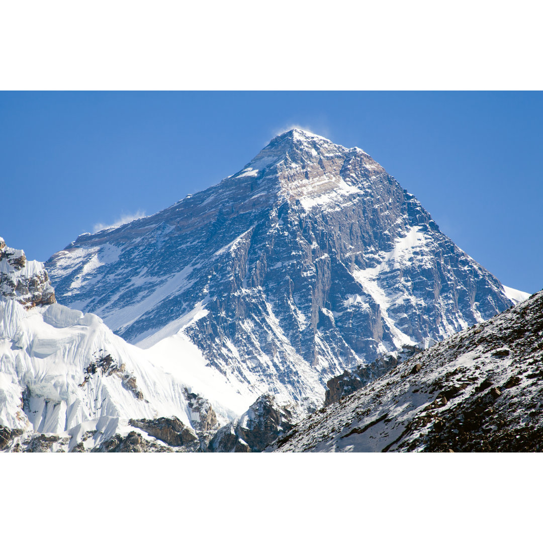 Leinwandbild Top of Mount Everest Weg zum Everest Base Camp Nepal