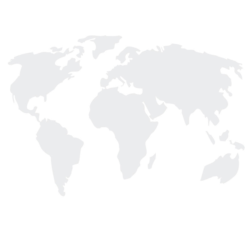 Décalcomanie murale carte du monde, Blanc, H 22 po x l 32 po x P 0,01 po