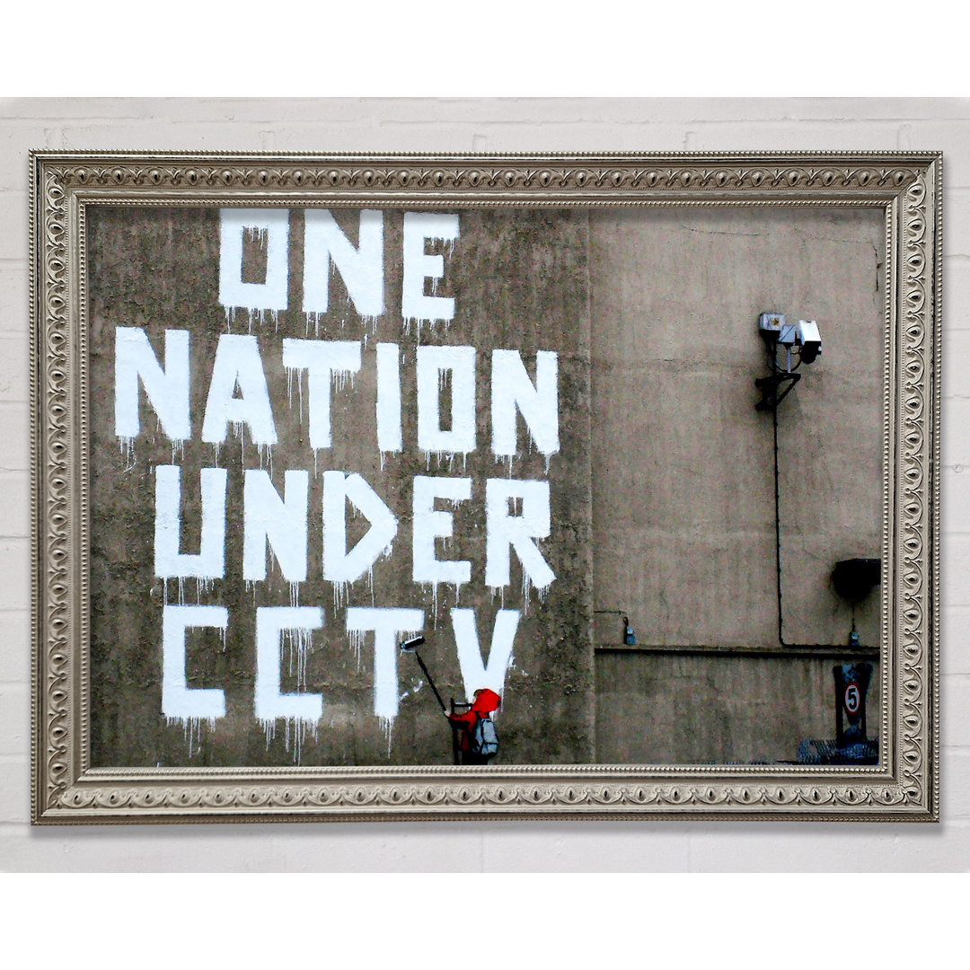 One Nation Under Cctv - Einzelne Bilderrahmen Kunstdrucke