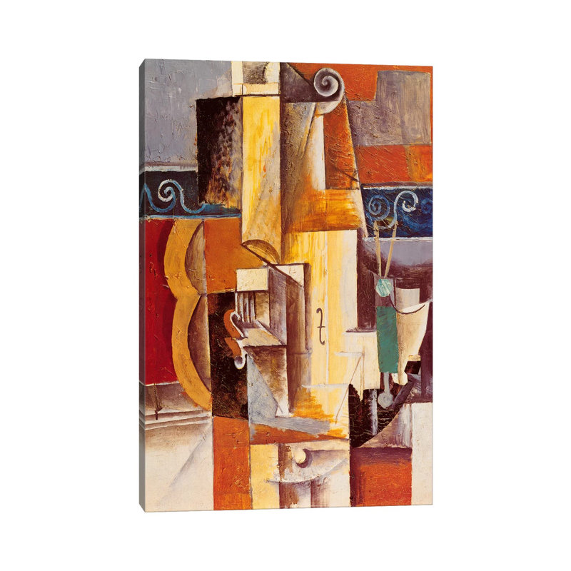 Violin And Guitar by Pablo Picasso - Wrapped Canvas Gallery-Wrapped Canvas Giclée, 152.5 cm H x 101.5 cm W x 3.175 cm D