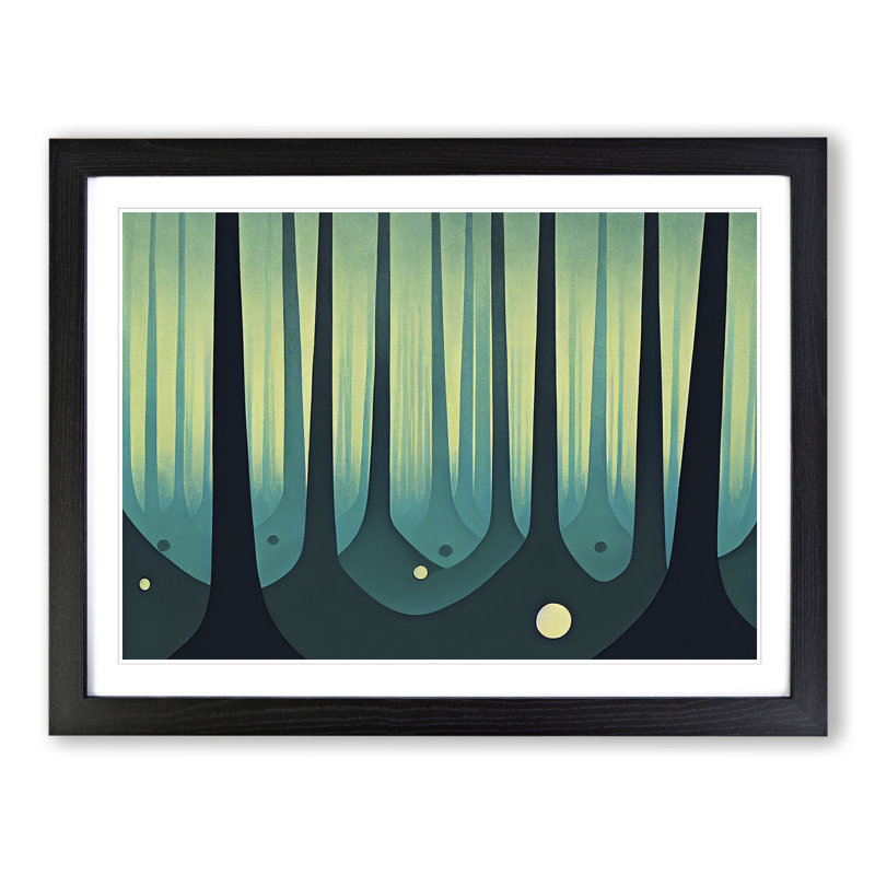 Extraordinary Forest - Single Picture Frame Painting, Black, 25cm H x 34cm W x 2cm D