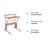 Calles Metal Base Computer Desk-1106206190