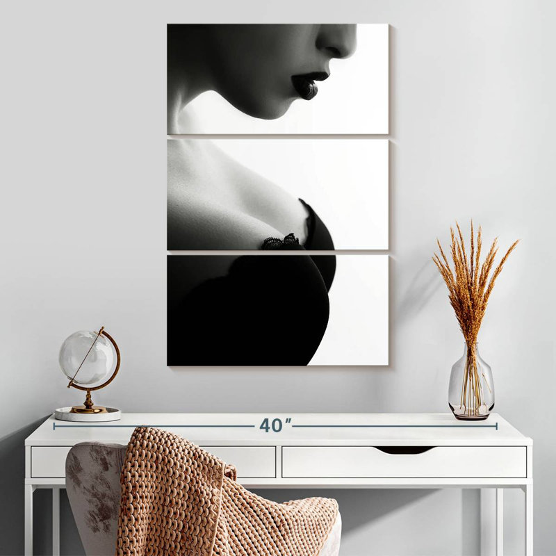 Busty Female Portrait, H 32" x l 20"