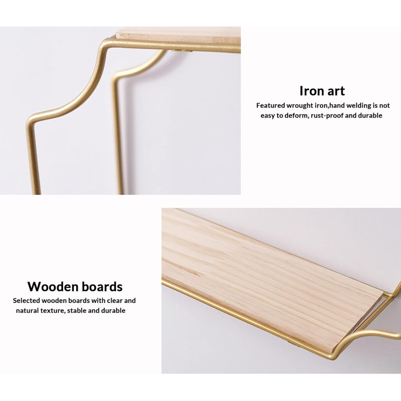 Makyiah 3 Piece Floating Shelf