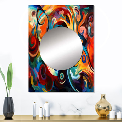 Nunda Exploration de la liquidité abstraite jaune III - miroir mural à encre liquide, miroir décoratif moderne, impression d'art en métal