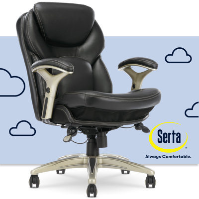 Serta Claremont Ergonomic Executive Office Chair with Back in Motion Technology and Lumbar Support
