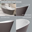 Baignoire de trempage autoportante 59 "x 29,13" avec trou de trop-plein et bonde escamotable-91520846