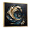 «Teal Spiral Leaves - Botanicals», art mural
