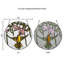 Panneau de vitrail rond 10 "Hummingbird and Hibiscus