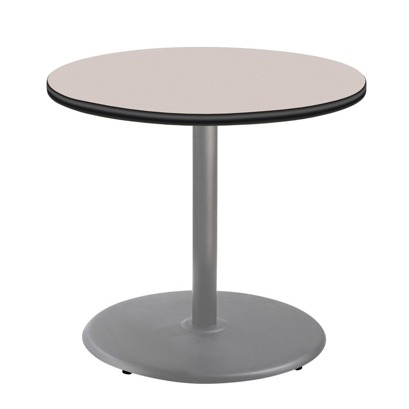 Table de salle de pause 36 po, H 30 po x L 36 po x l 36 po, gris, gris