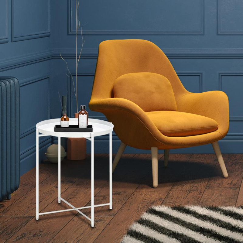 Table de bout Hamera, Blanc