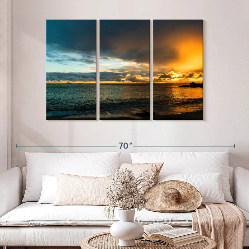 Gillard, coucher de soleil à Shell Beach, H 32 po x l 50 po