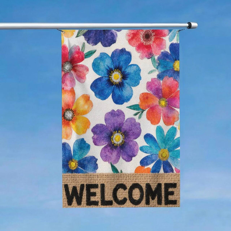 Drapeau coloré coloré pour l'intérieur et l'extérieur, 35 x 24