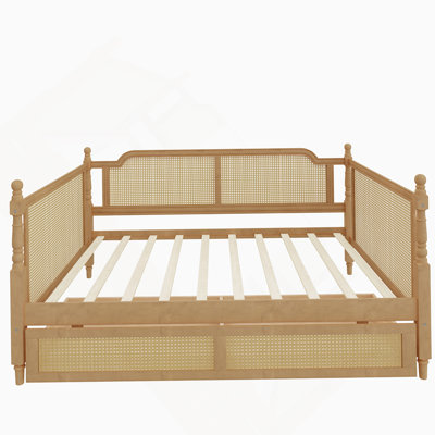 Rattan Daybed with 2 Drawers