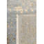 Tapis transitionnel floral bleu / doré en laine / soie / rayonne rectangulaire noué à la main 8 pi 11 po x 11 pi 9 po Transitional