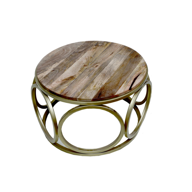 Dupree Frame Coffee Table, Gold