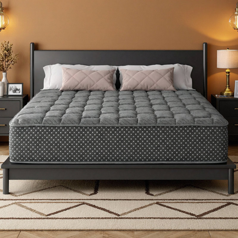 Matelas hybride matelassé ferme de 13 pouces avec mousse viscoélastique rafraîchissante LUMERIS - Confort de soutien, soulagement de la pression, certifié CertiPur US pour toutes les tailles