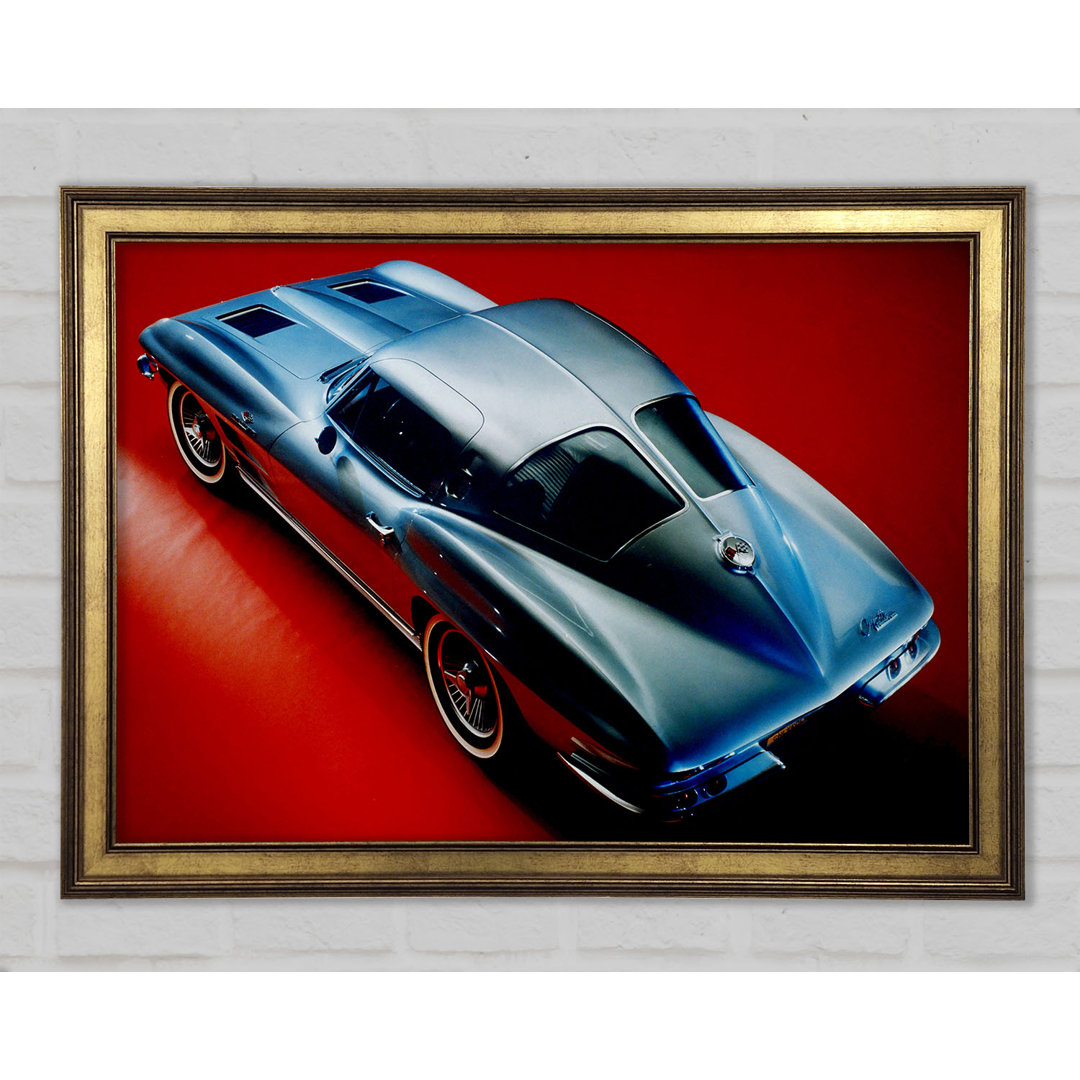 C 1963 Chevrolet Corvette Stingray - Einzelner Bilderrahmen Kunstdrucke