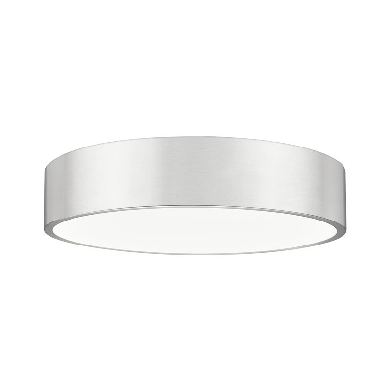Plafonnier encastré 1 lumière 20 pouces Silvio, Nickel brossé