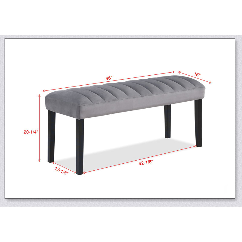 1 pièce banc salle à manger velours tissu tissu d'ameublement cuisine salle à manger meubles en bois