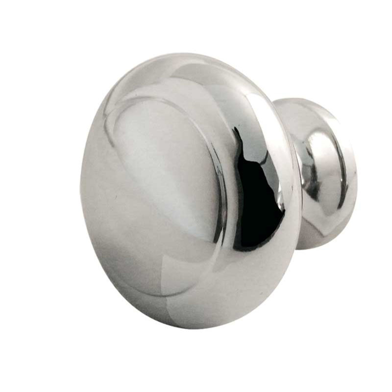 Stefani 32mm Diameter Mushroom Knob, Polished Chrome