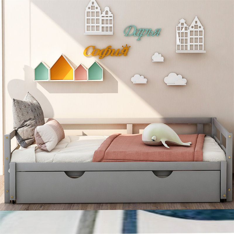 Extending Daybed With Trundle, Gray