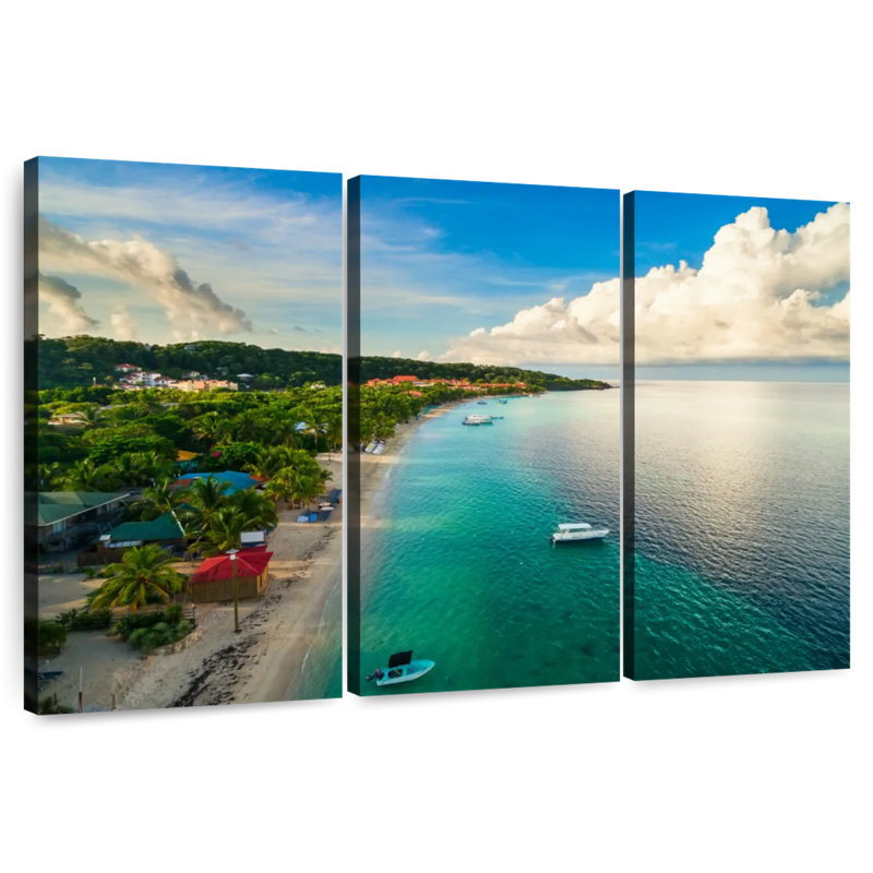 Plage tropicale Gillard Roatan, H 32 po x l 50 po