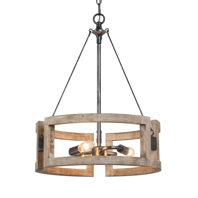 Lustre tambour à 3 lumières Kacey-Lea