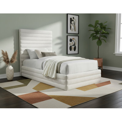 Lit plateforme tapissier Maxwell