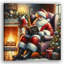 Cozy Hearthside Stories: Santa's Christmas Tales - Impression sur toile tendue-1113035735