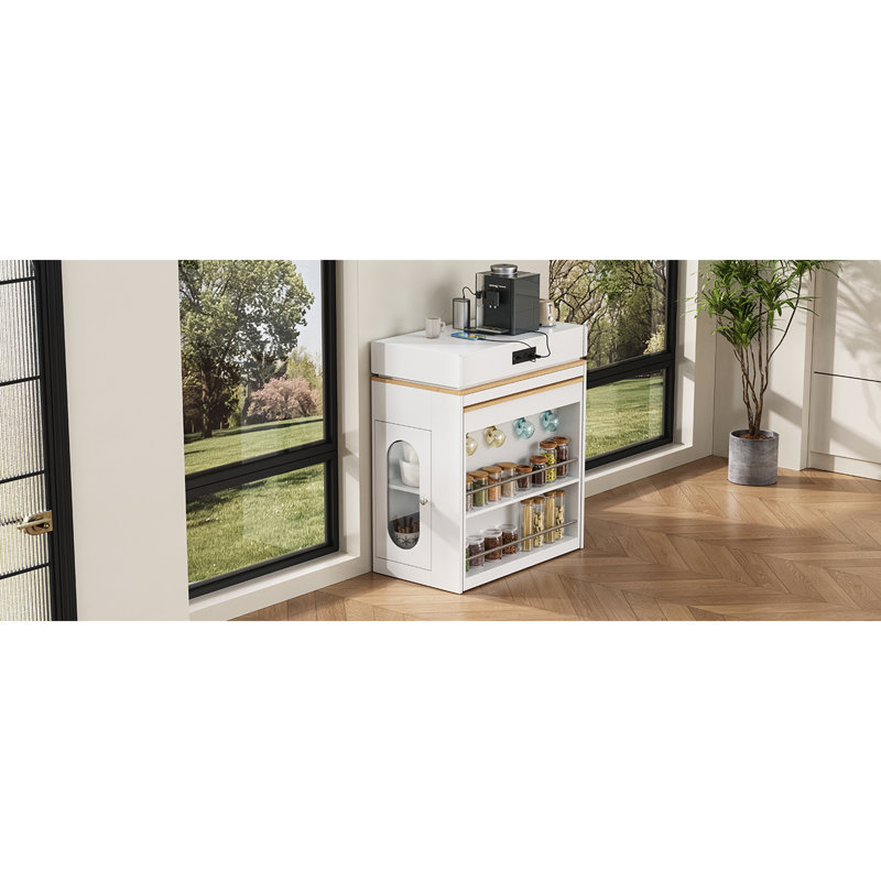 Armoire de rangement avec table de salle à manger extensible, îlot de cuisine roulant, pour une utilisation polyvalente